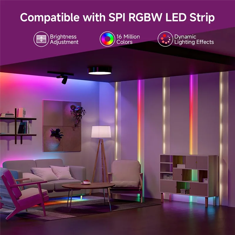 

A25P 2,4G Wi-Fi DR04W SPI RGBW контроллер RC03RF RF пульт дистанционного управления Tuya APP/Smart Life/для Google Home/Alexa управление Поддержка