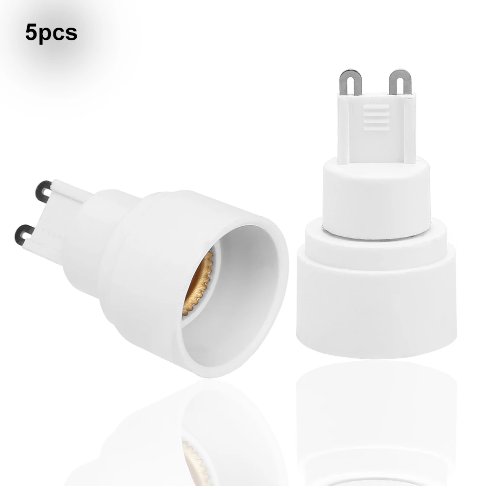 5pcs G9 to E14 LED Bulb Lamp Lighting Holder Adapter Converter 90-240V for Lamp Switch Lighting Parts Accessories
