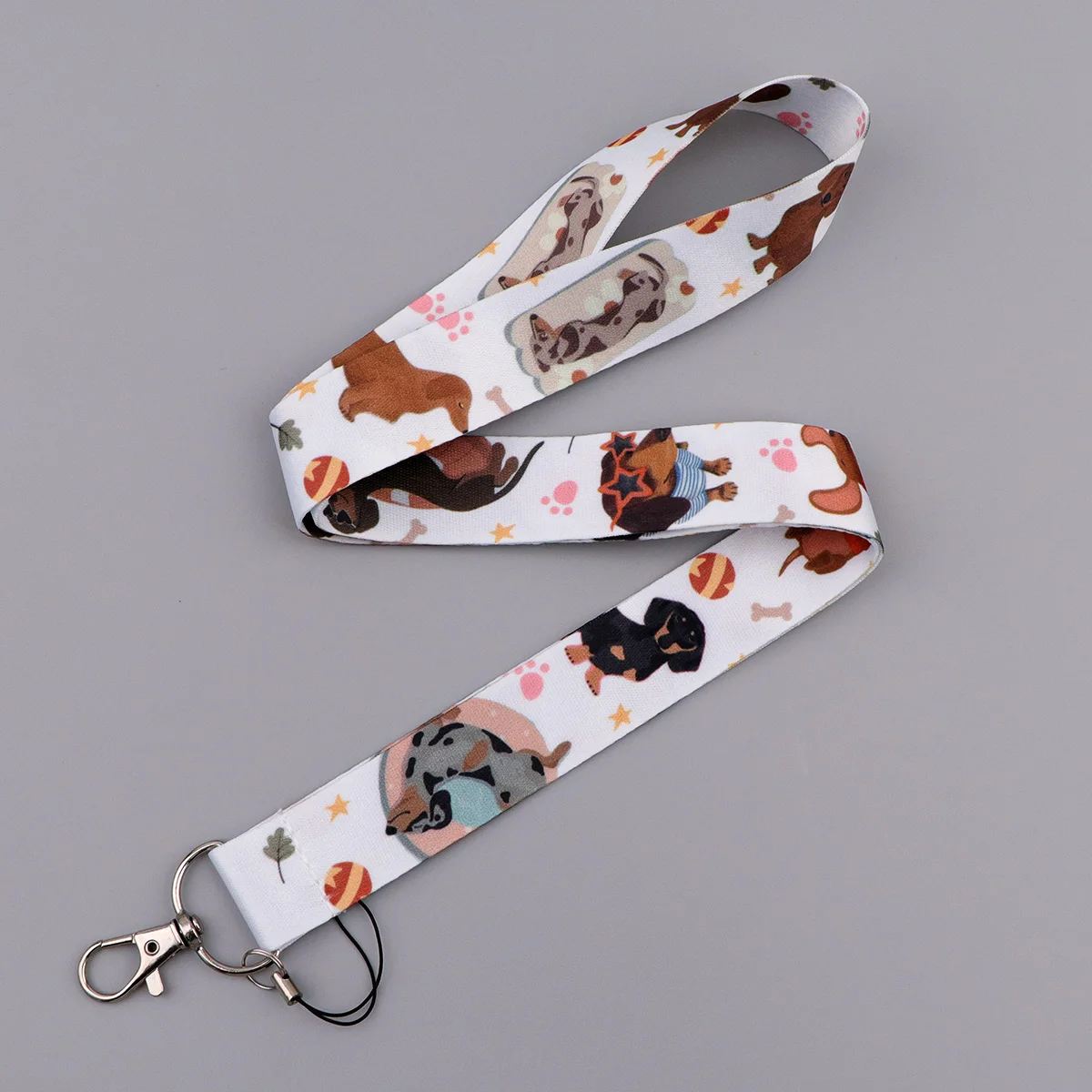 Cartoon Dog Credential Holder Cute Dachshund Lanyards for Key Neck Strap For Card Badge Gym Keychain Keyring Accessories Gifts