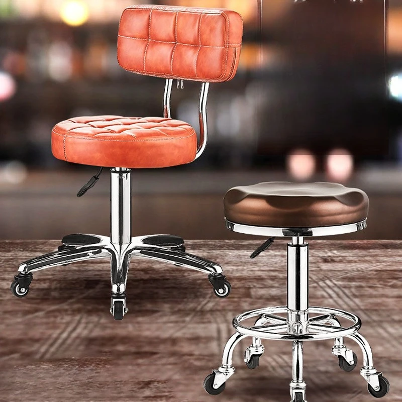 

Light luxury beauty stool pulley stool barber shop hair stool lifting rotating chair