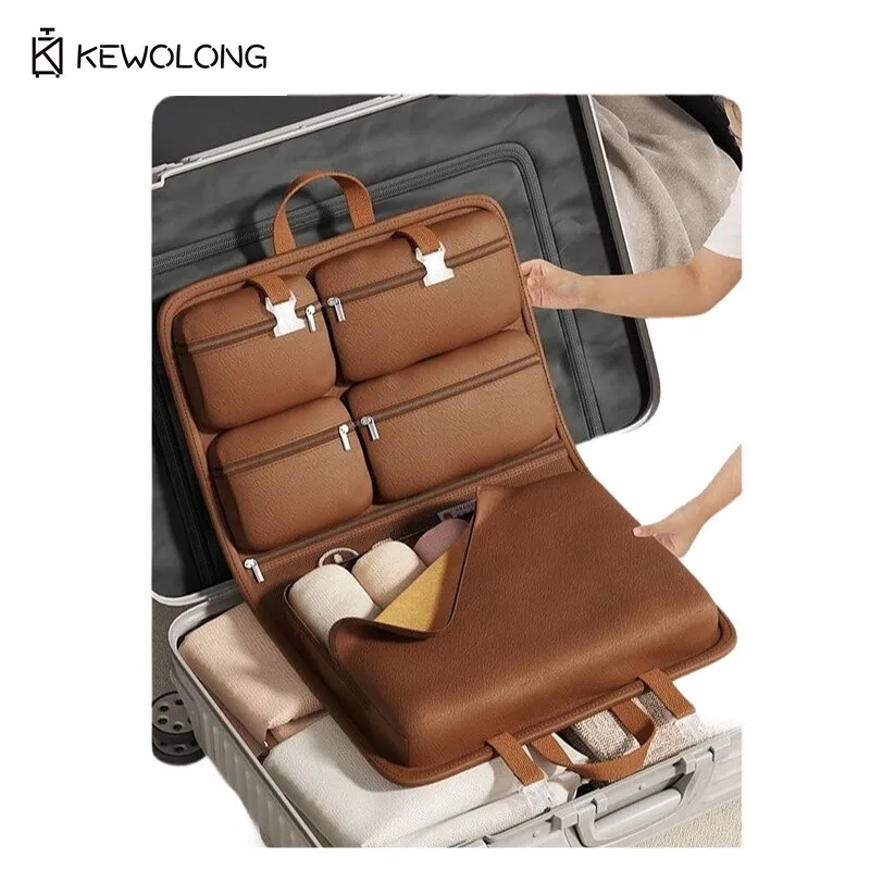 Packing Cubes for Travel, Large Capacity Foldable Clothing Organizers with Separate Laundry Bags, Hanging Luggage Organizer