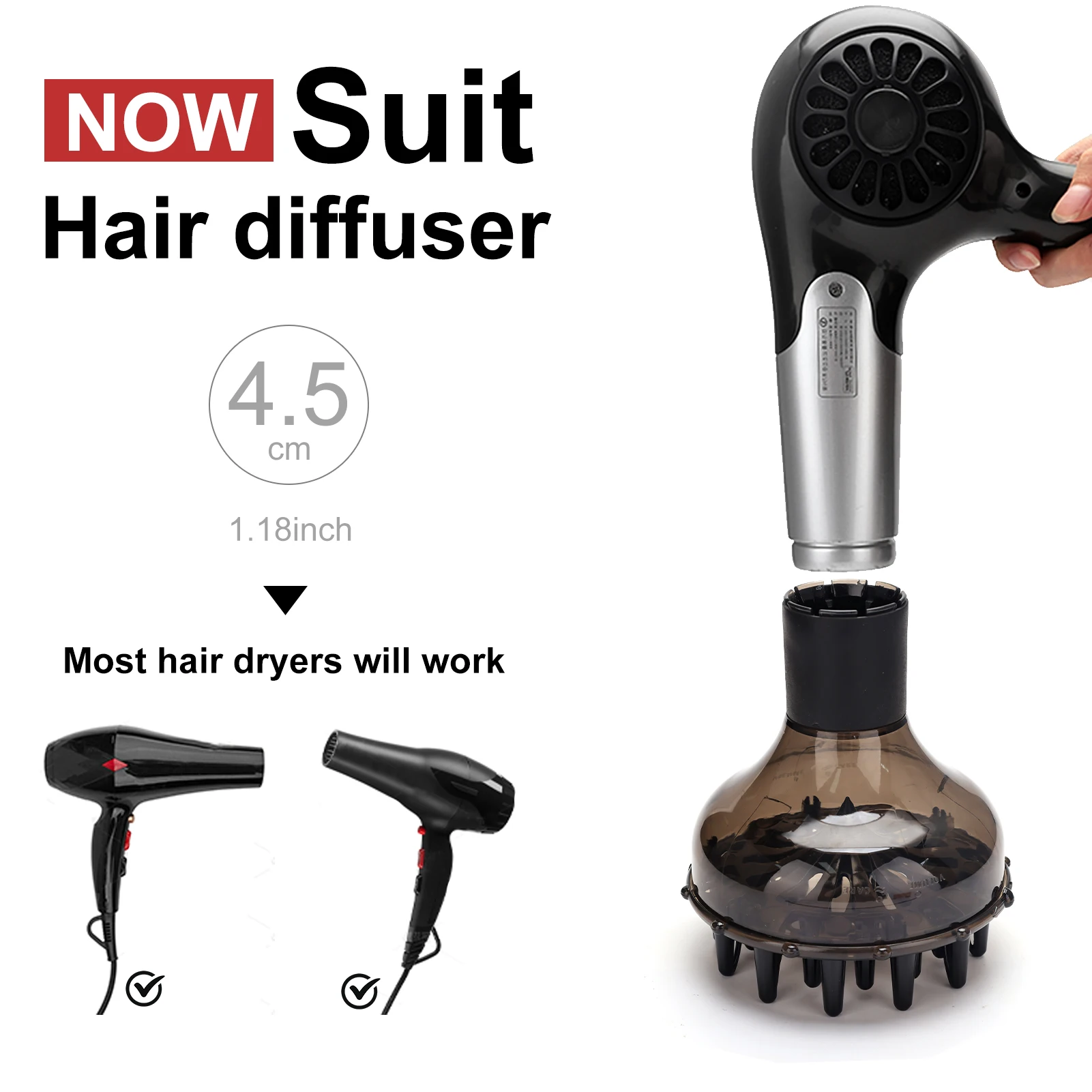 Universal Dryer Diffuser Barbershop Cover Temperature Resistant Barber Drying Curly Hair Salon Household Blower Tool Accessories