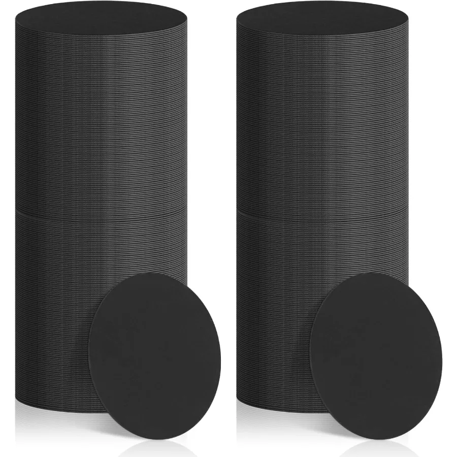 

TaoBary 400 шт. одноразовые бумажные подставки оптом 1 мм 4-дюймовые круглые картонные подставки пустые для баров напитки DIY ремесла искусство свадьба