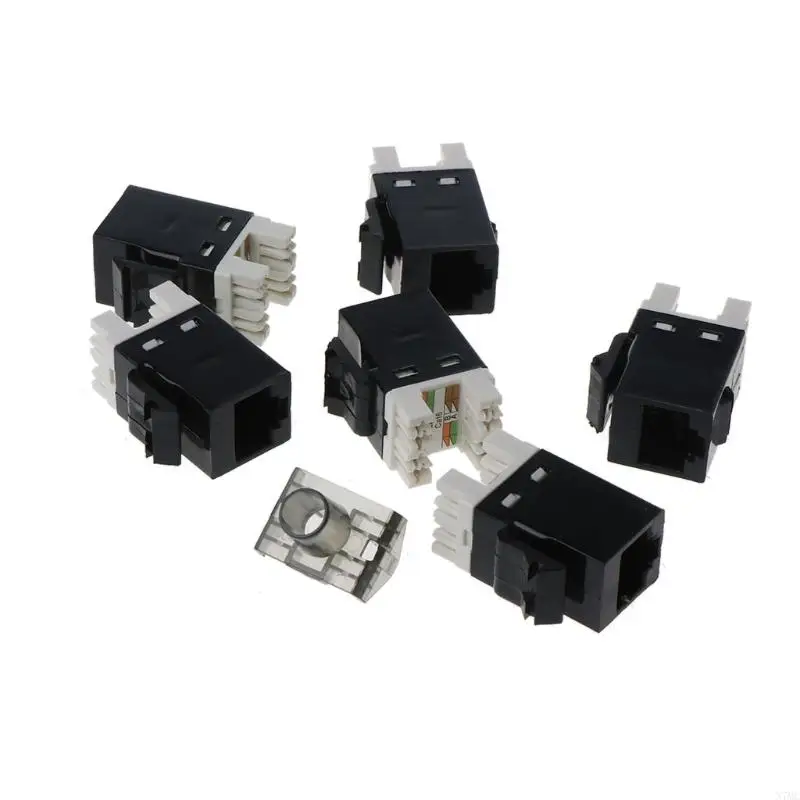 N7MC Cat6 Panel RJ45 Networking Electronic Cable Wall Mount Rack Adapter