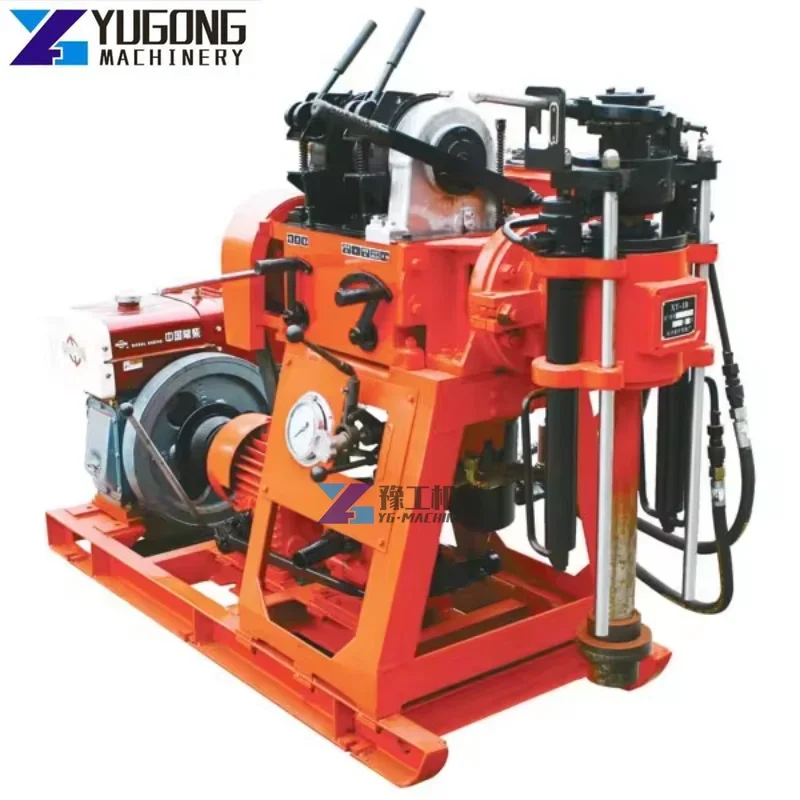 Factory Geological Exploration Drilling Rig Machine Portable Mining Portable Engineering Drilling Rig with Mud Pump Price Sale