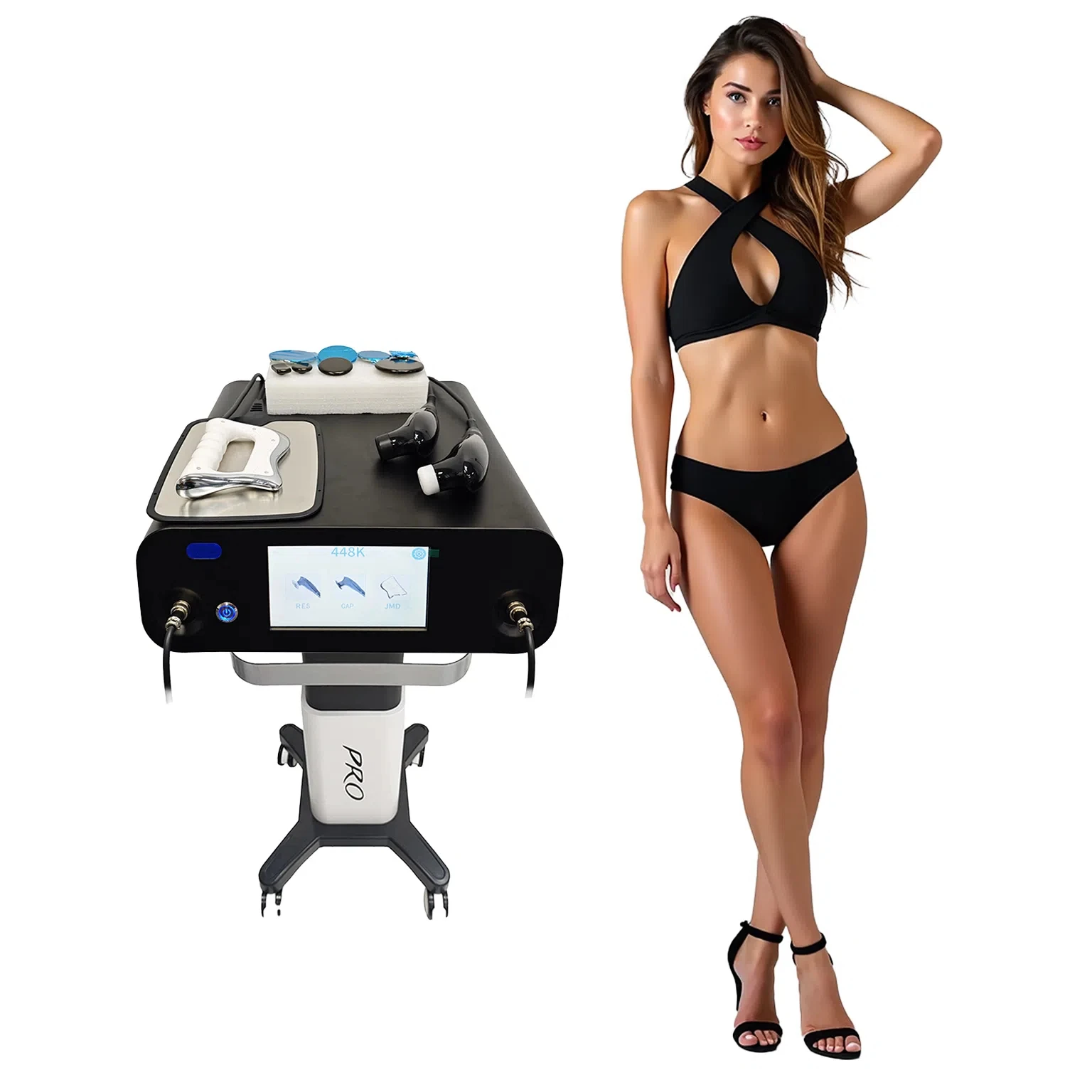 

Portable Indiba RF 448khz Tecar Therapy Physiotherapy Machine for Body Slimming Pain Relief