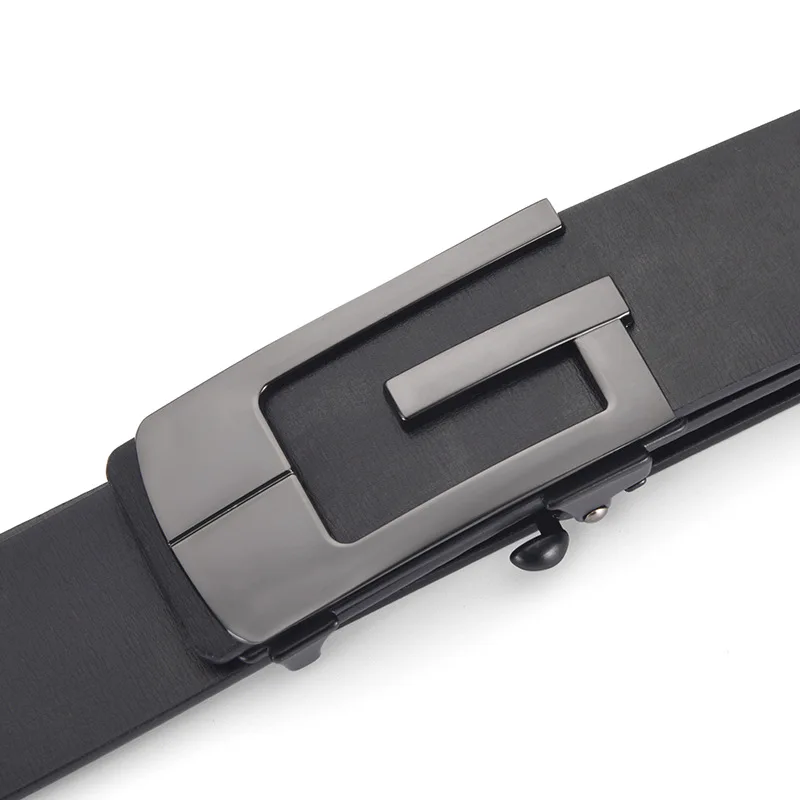 Men's Automatic Buckle Business Casual Belt Durable Stylish Design for Daily Wear Ideal Gift