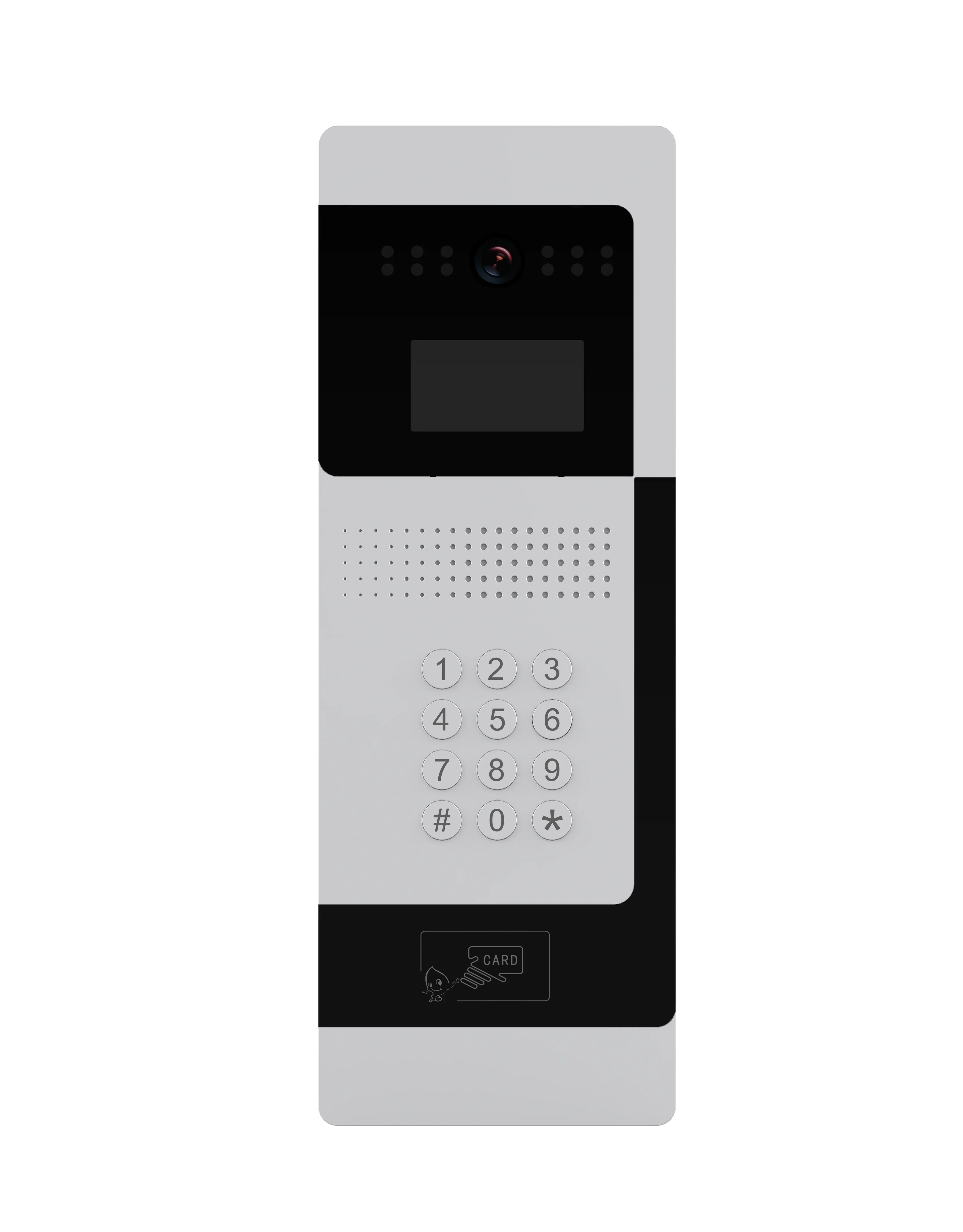 2025 Multi Apartamento Intercom Smart Tuya Vídeo Porteiro POE Alimentado com Sistema de Desbloqueio de Relé