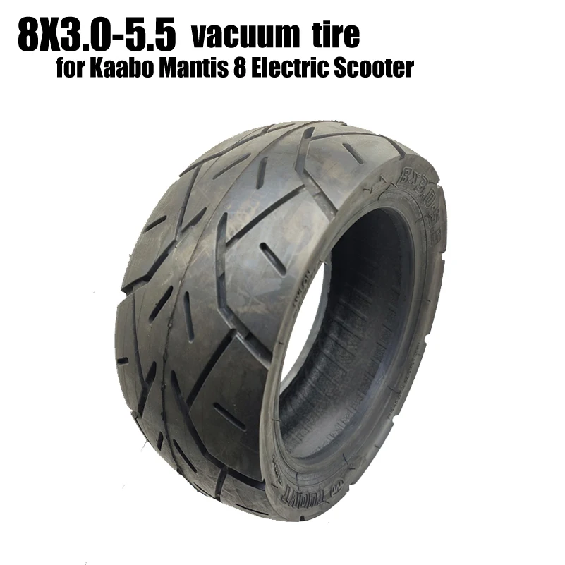 8x3.0-5.5 Tubeless Tire for Kaabo Mantis 8 Electric Scooter 8 Inch Outer Tire Skateboard 8x3.0 Tyre Off-Road Vacuum Tires Parts