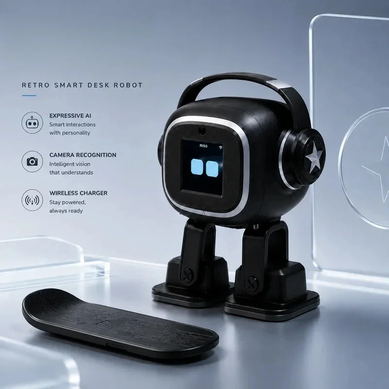 Emo AI Robot | Voice Control,Emotional Interaction,Smart Chatbot ,Camera Recognition,Singing & Dancing Smart Toy Gift New2026