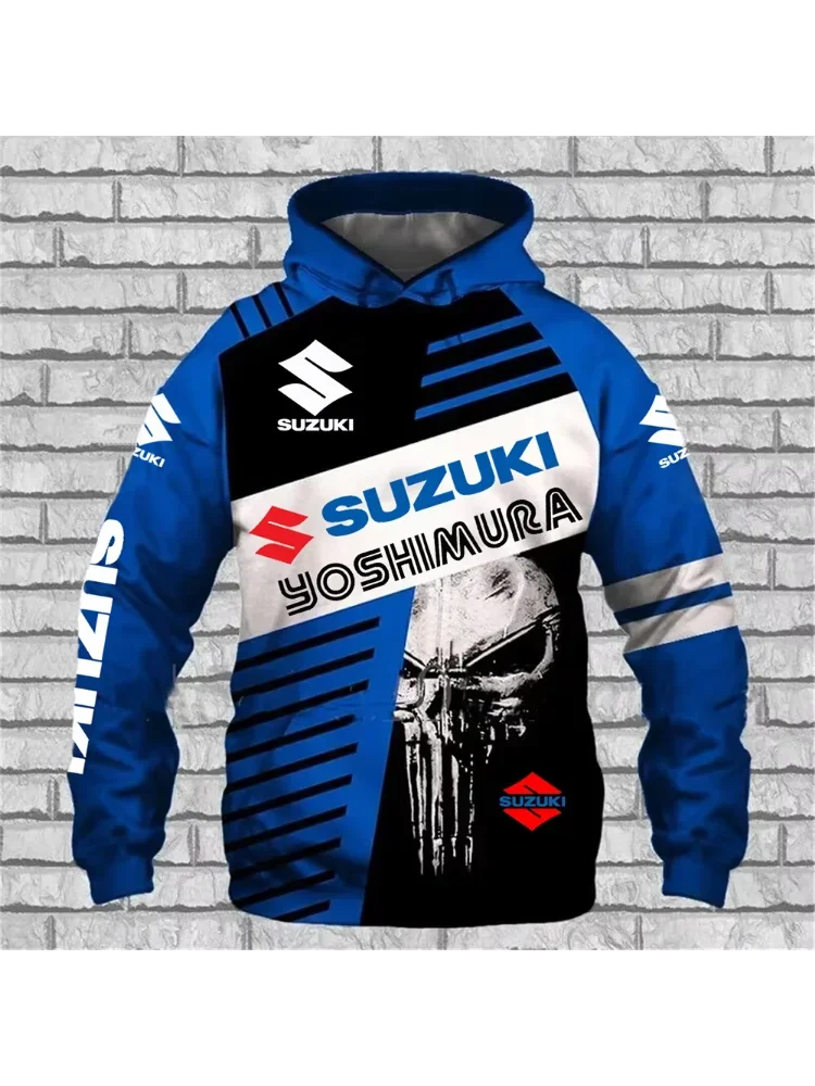 AliExpress 3D Printed Suzuki Men's Long Sleeve Sweatshirt Sweatshirt Motorcycle Bicycle Sports Enthusiasts Autumn and Winter Men's Hoodie