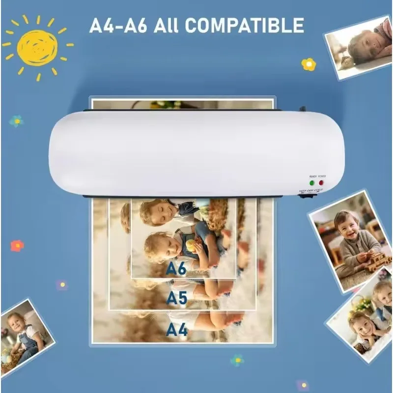 SL288 آلة تصفيح بلاستيكية مزدوجة باردة وساخنة مضادة للأكسدة مناسبة لراكب الصور لملصق المستندات والمكتب المنزلي