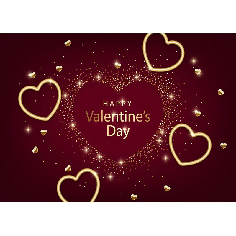 Vinyl Custom Valentine Day Photography Backdrops Prop Love Heart Rose Wooden Floor Photo Studio Background  211120 QRJJ-04