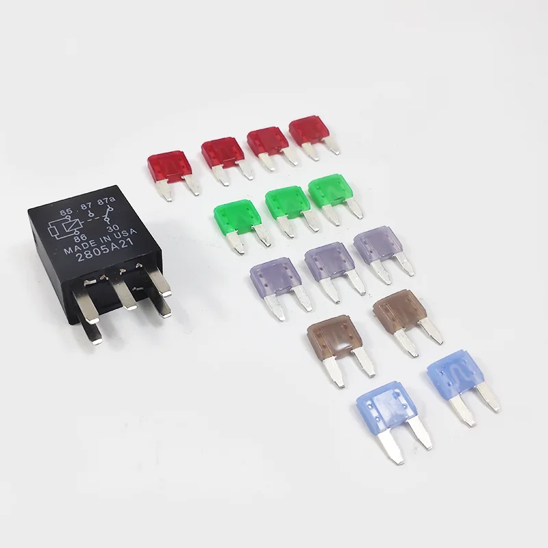 For BRP seadoo jetski fuse box, fuse, power relay red: 10Ah green: 30Ah purple: 3Ah brown: 5Ah blue: 15Ah