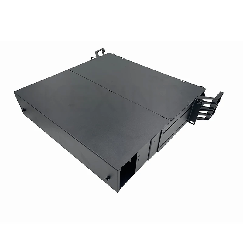 KEXINT مركز البيانات 2U MPO MTP 288 Core OM3 لوحة تصحيح إطار توزيع ألياف ODF قابلة للتخصيص