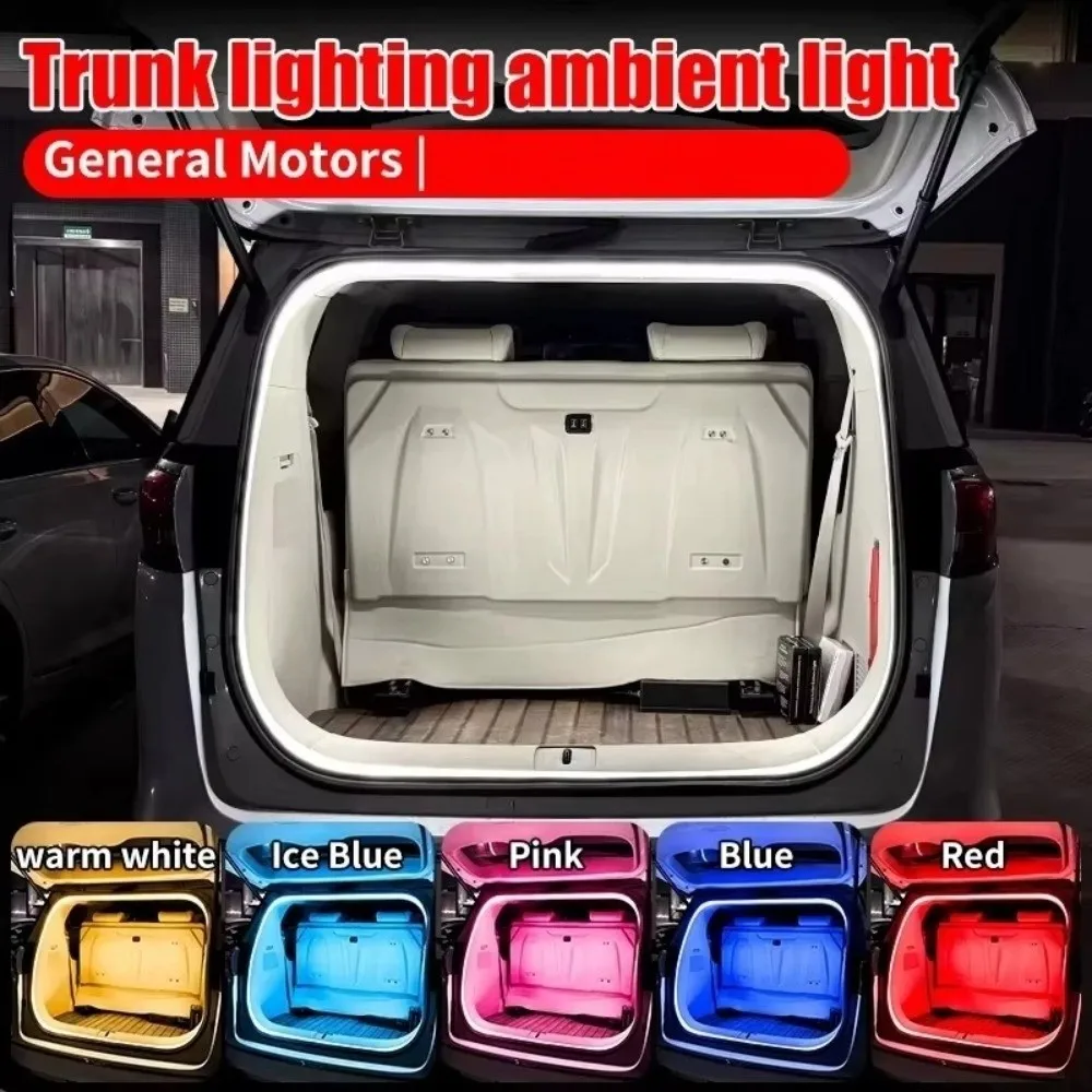 

Decoration 4M Car Rear Trunk Atmosphere Light Flexible Waterproof Modified Lighting 12V Automatic Sensing LED Strip Car