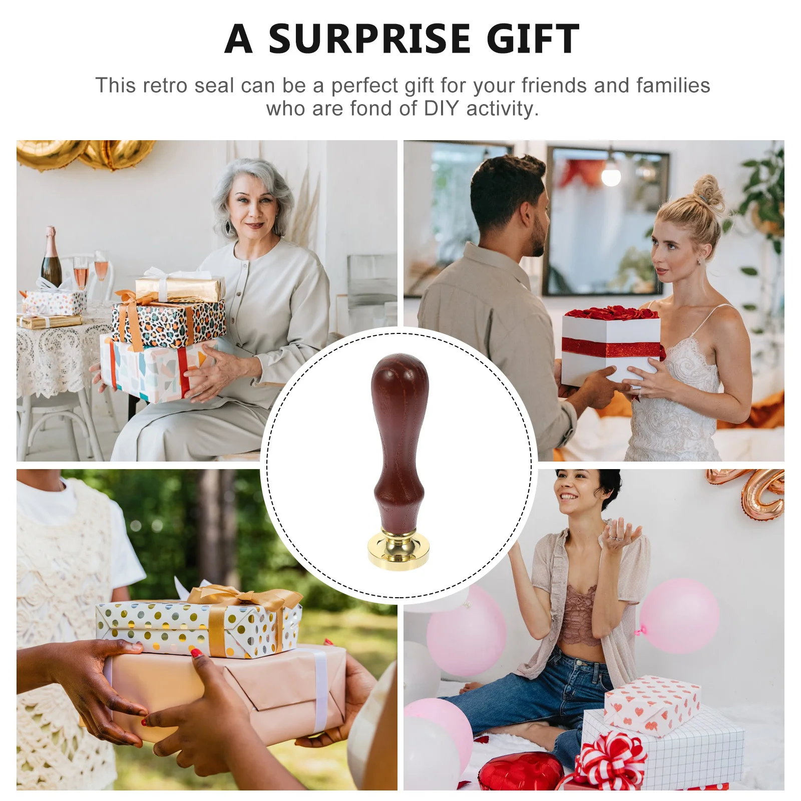 

Life Tree Wax Seal Stamp Decorative DIY Envelope Invitation Scrapbook Wax Sealing Stamp Creative Pattern Removable Head