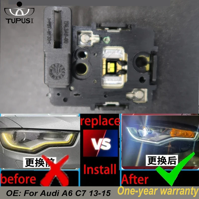 

Белый свет для Audi A6 C7 2013-2015 светодиодные фары DRL чип балластный чип светодиодная плата источник света плата микрочип света