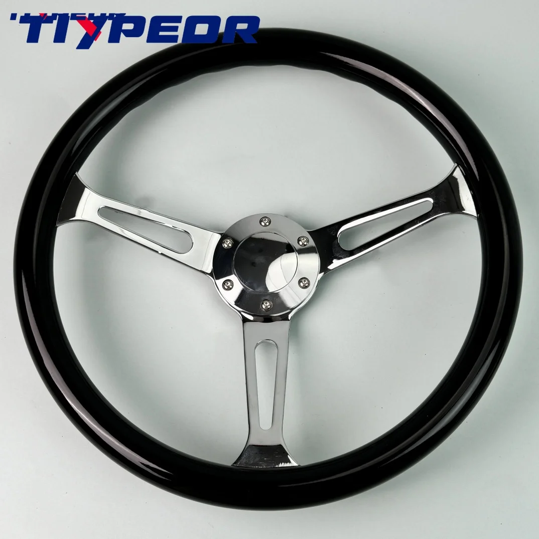 Vintage imitation solid wood steering wheel diameter 380mm 14 inch Steering Wheel Racing Sports Steering Wheel with Accessories