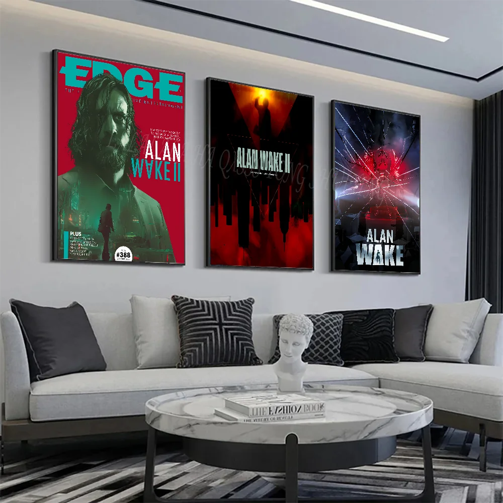 Alan Wake 2 Horror Game Poster Wall Art Home Decor Room Decor Digital Painting Living Room Restaurant Kitchen Art