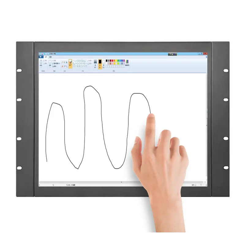 Il più nuovo Monitor da 19 pollici 1280x024 8U Cabinet Monitor Touch LCD di grado industriale integrato con AV/BNC/VGA/HDMI/USB