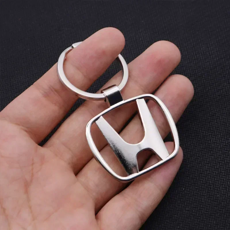 Alloy Car Keychain Keyrings Pendant for Honda CRV Civic City HRV Accord Jazz Vision Odyssey CRZ Fit Jade Spirior Pilot Crosstour