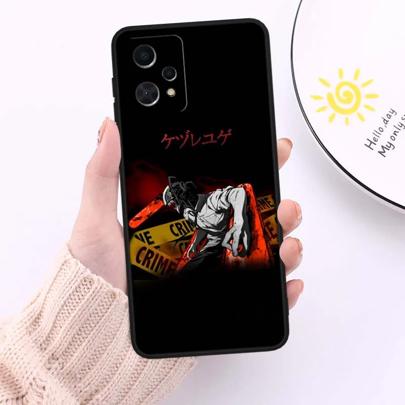 Cartoon Anime Denji For OPPO Realme GT 7 7T 6 6T 15 15T 14 14T 13 12 C75 C75x C73 V70S Pro Plus Phone case Cover