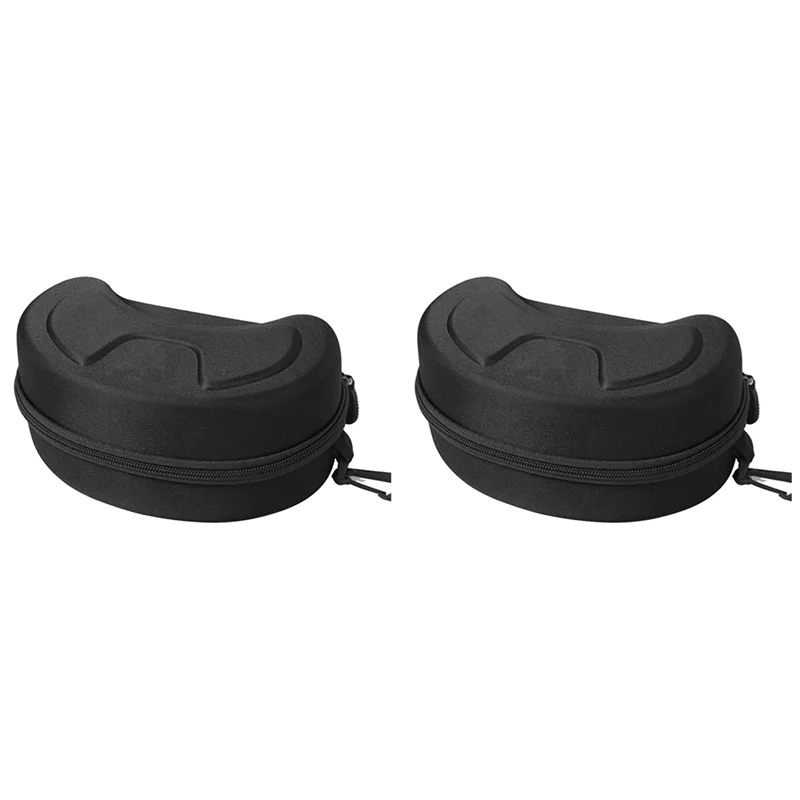 

AUU-2X Защитный чехол для лыжных очков Eva, коробка для очков для катания на лыжах, водонепроницаемая сумка для сноуборда, чехол для очков на молнии, жесткая коробка, черный