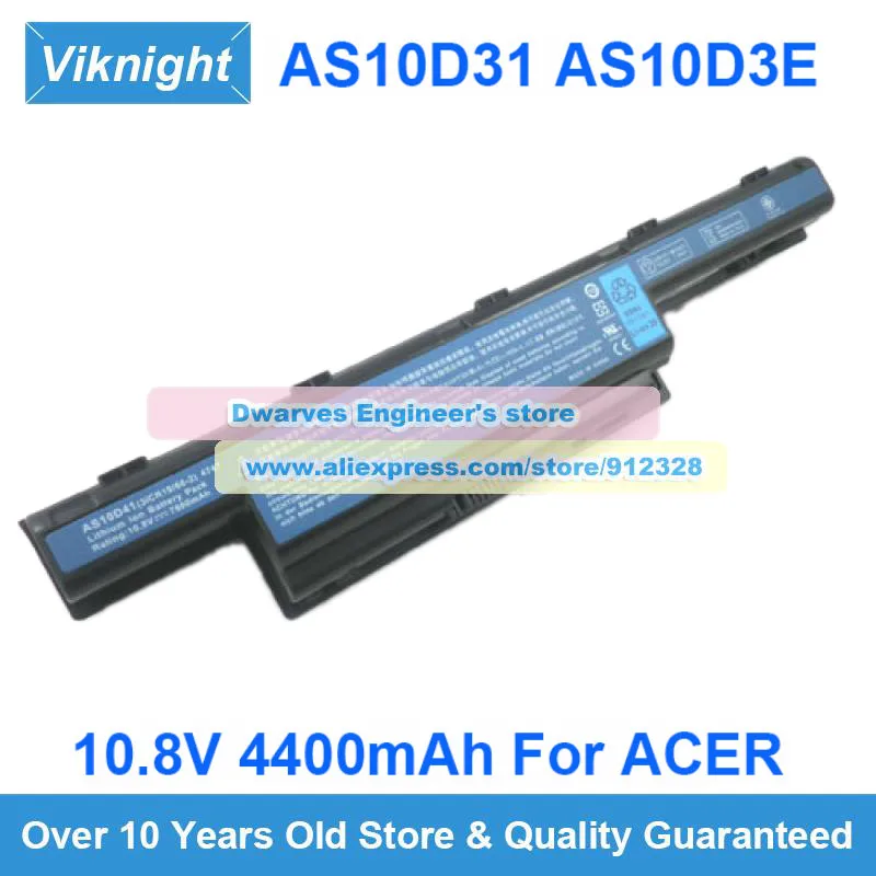 10.8V 4400 mah AS10D31 AS10D41 AS10D51 Battery for ACER Aspire 7741 E1-571G 5742z Acer As4451 AS4551-4315 Travelmate 4740 5740g