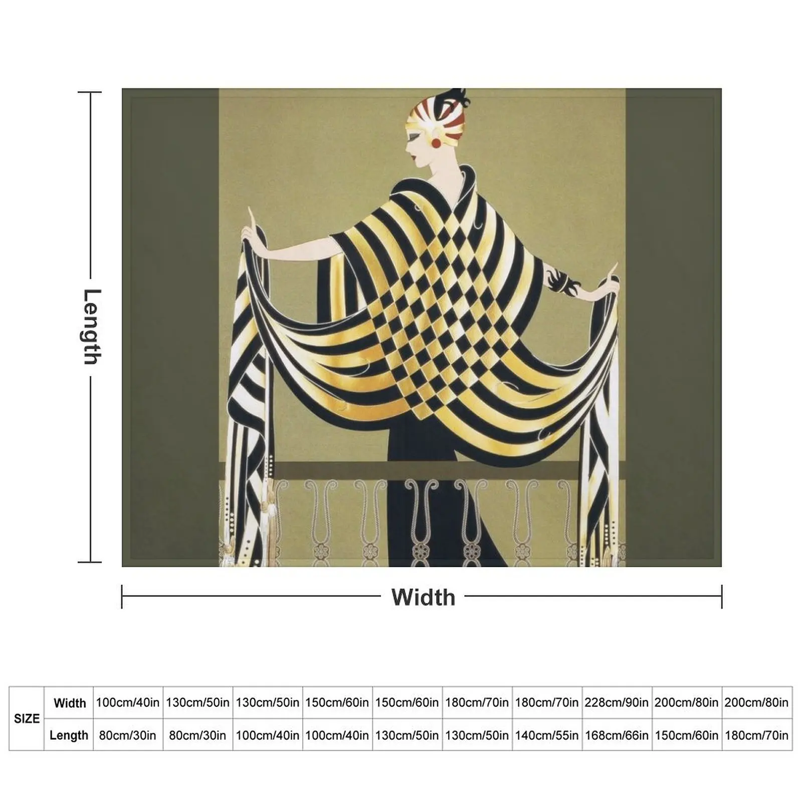 LADY OF THE CHESS Art Deco Beauty Fashion Throw Blanket wednesday heavy to sleep Loose Blankets