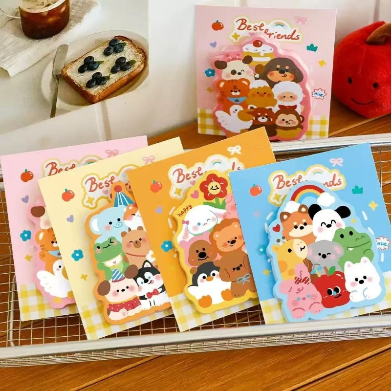 Office School Supplies Ins Cartoon Animal Jenga Notes Student Cute Pet Decoratio High Looking Message Times Posted Kawai Lovely