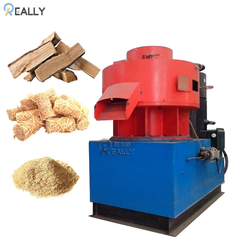 Macchina per pellet di erba con fustella ad anello verticale di buona qualità Macchina per pellet di legno di biomassa azionata dal trattore ad anello