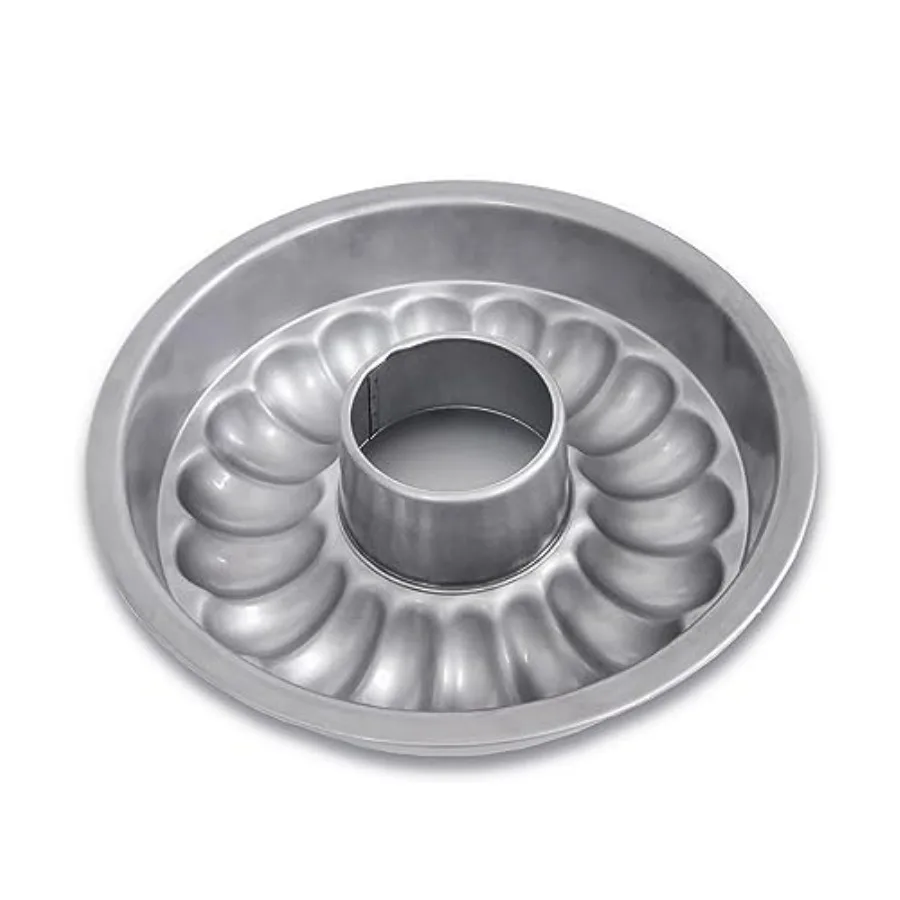 

Форма для выпечки тортов Global Savarin Tube Cake Pan, из нержавеющей стали, серебристая, с антипригарным покрытием, легко извлекается и легко моется.