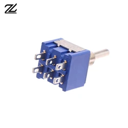 1Pc Mini Toggle Switch 3 Position 2 Position 3-Pin 6-Pin ON OFF ON DPDT DPST 6A 125VAC 3A 250VAC Latching Flat Handle For Car