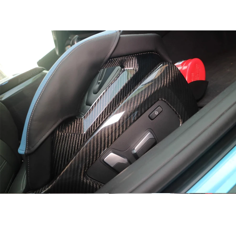 For BMW M2 G87 M3 G80 M4 G82 carbon fiber seat side panel sports bucket seat side trim panel interior decoration Car Accessories