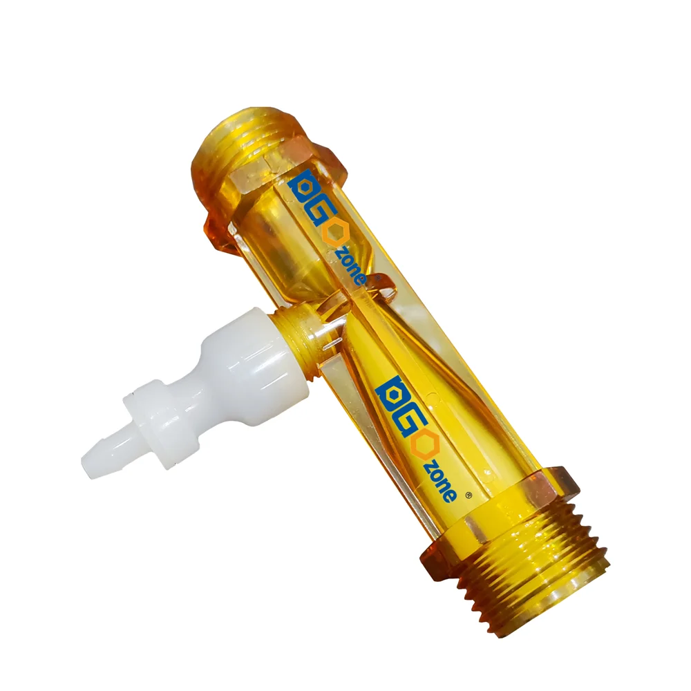 Inyector de Fertilizante Venturi de 1/2" PVDF con Rosca para Riego Agrícola, Accesorio de Riego para Invernadero, Inyector de Ozono KH-A25100-N3