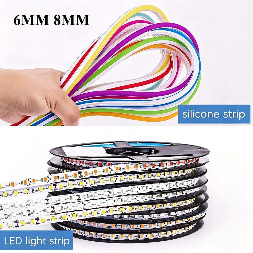 Silicone Tube DC12V LED Light Strip Separated Silicone Neon 