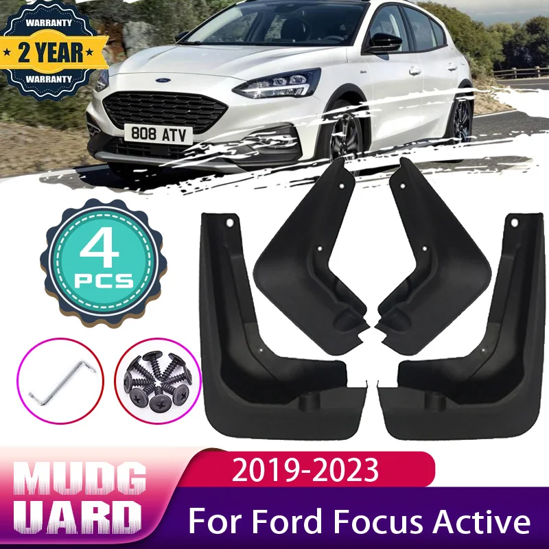 

4x Автомобильные брызговики Брызговики для Ford Focus Active MK4 2019 ~ 2023 2020 Автомобильные брызговики Брызговики Fender Брызговики Автомобильные аксессуары