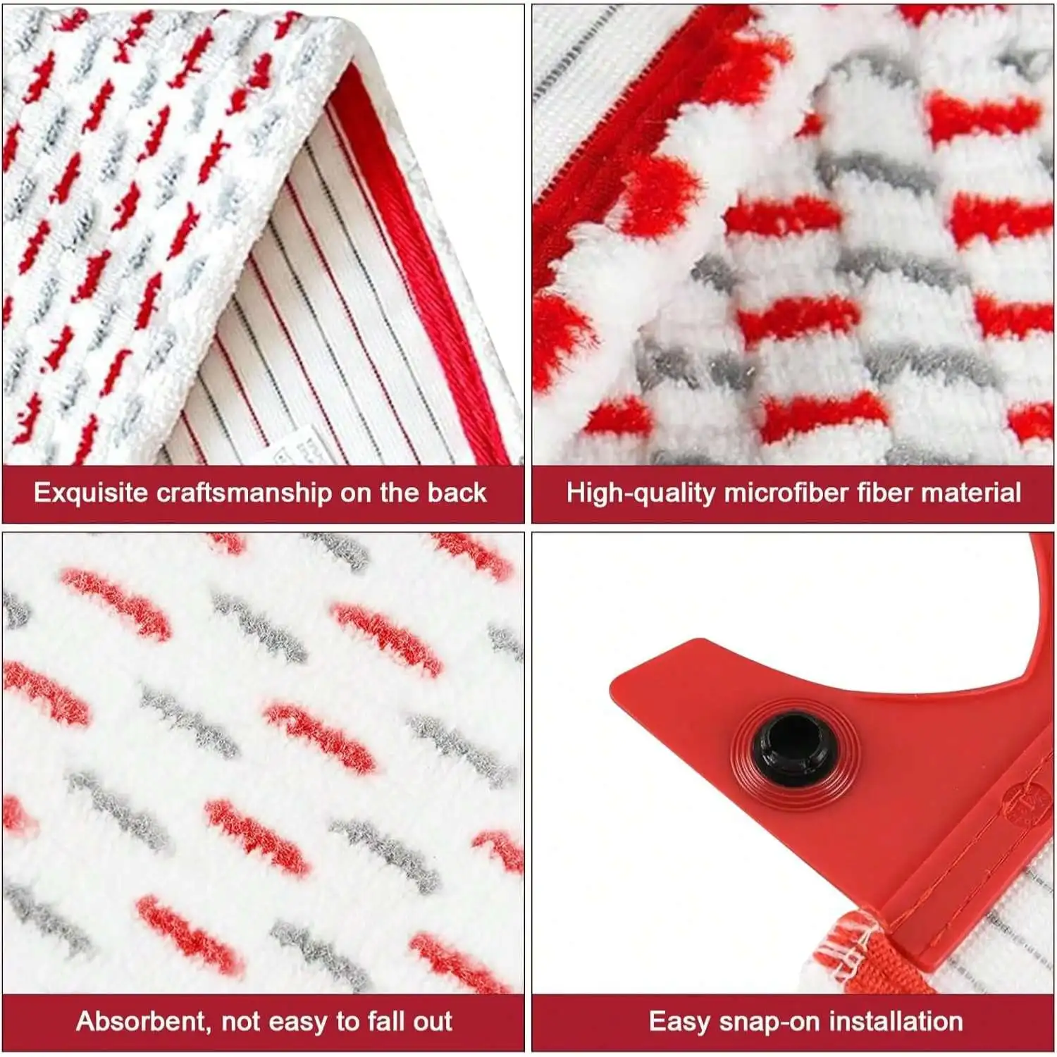 Microfibre Pads Refill Mop for Vileda 1-2 Spray, for Vileda Ultramax/UltraMax Plus/Easy Wring UltraMax Mop, Mop Head Replacement