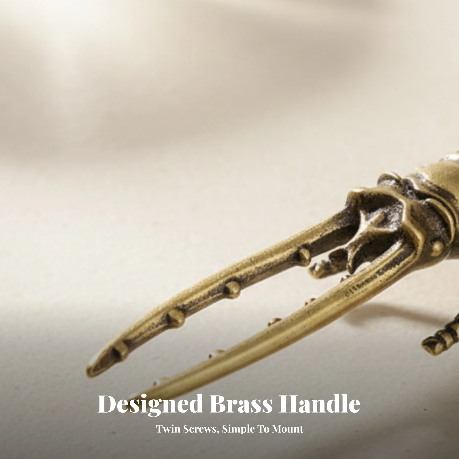 Beetle Handle Sculptural Beetle Drawer Pull Cabinet Handle Sturdy Drawer Pull Nontoxic for DIYers, Cabinets, Drawers