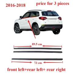 3 Pcs Outside Windows Rubber Outside for Vitara 2016-2018 83311-58P00-000 Glass Protector Weatherstrip for Vitara Sealing Rubber