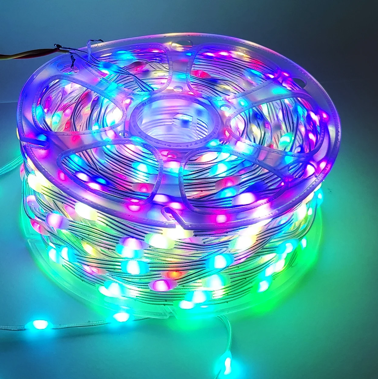 New Arrive 5V WS2812/WS2811 Programmable RGBIC Dream Color LED Strip Kit – Individually Addressable 3-Wire LED Fairy Lights