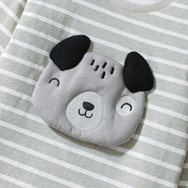 

Boys' Patch Embroidery Set Autumn New Children's Long Sleeve Cute Children's Set