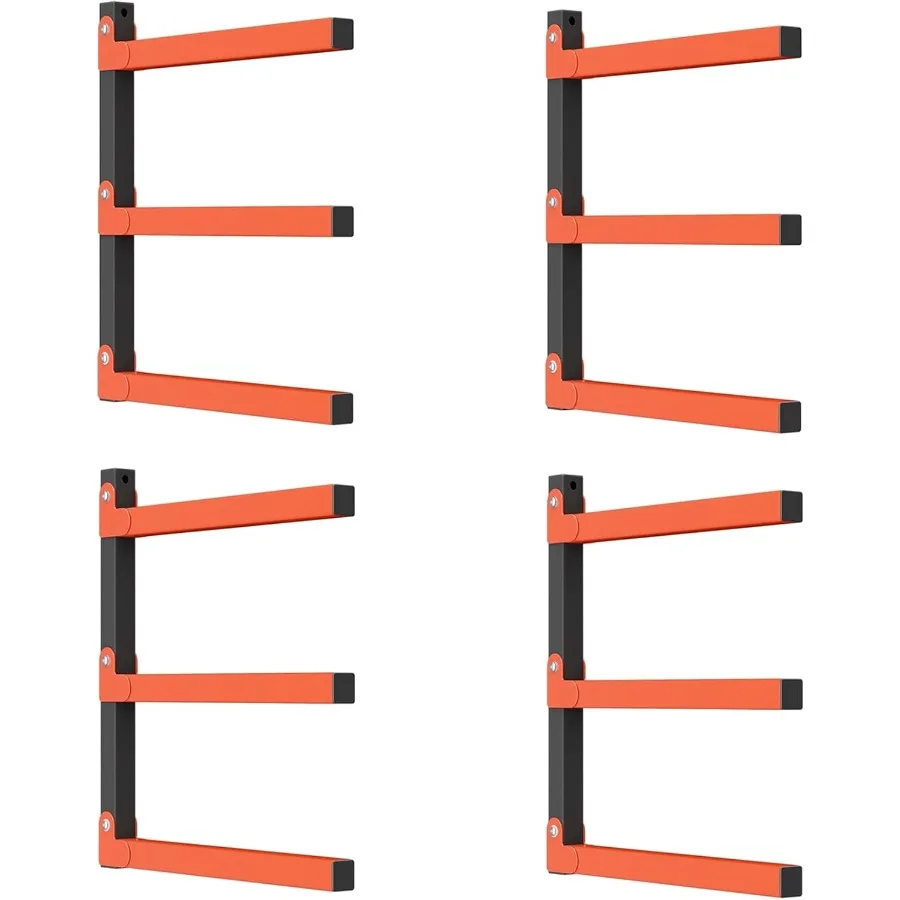 

Lumber Storage Rack for Garage Wall Mount Heavy Duty Lumber Rack Overhead Wood Storage Rack for Woodworking Shop 2 Pairs