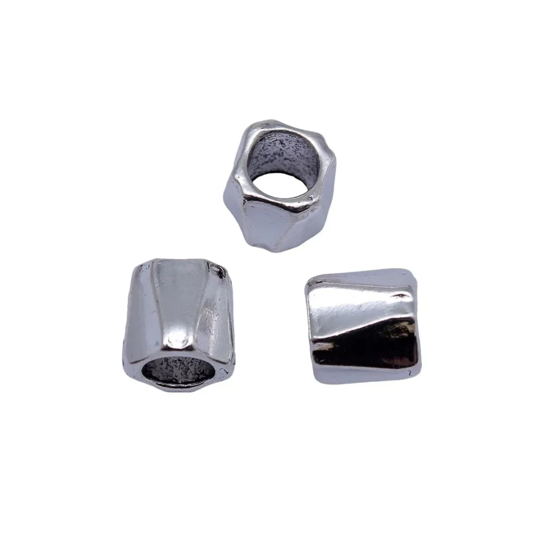 

20pcs 9.6x9.4x9.4mm Zinc alloy metal tibetan silver plated bead T1411 for jewelry making