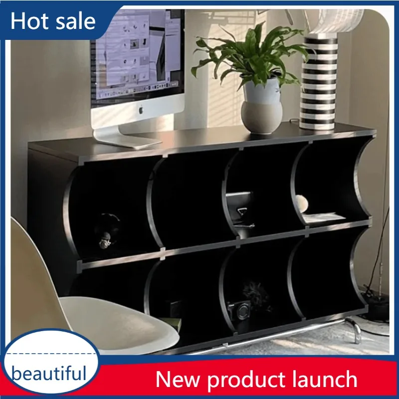 

Y029 средневековый боковой шкаф, простая решетка из цельного дерева, низкий шкаф от пола до потолка, ретро-хранилище, витрина для гостиной, книжная полка