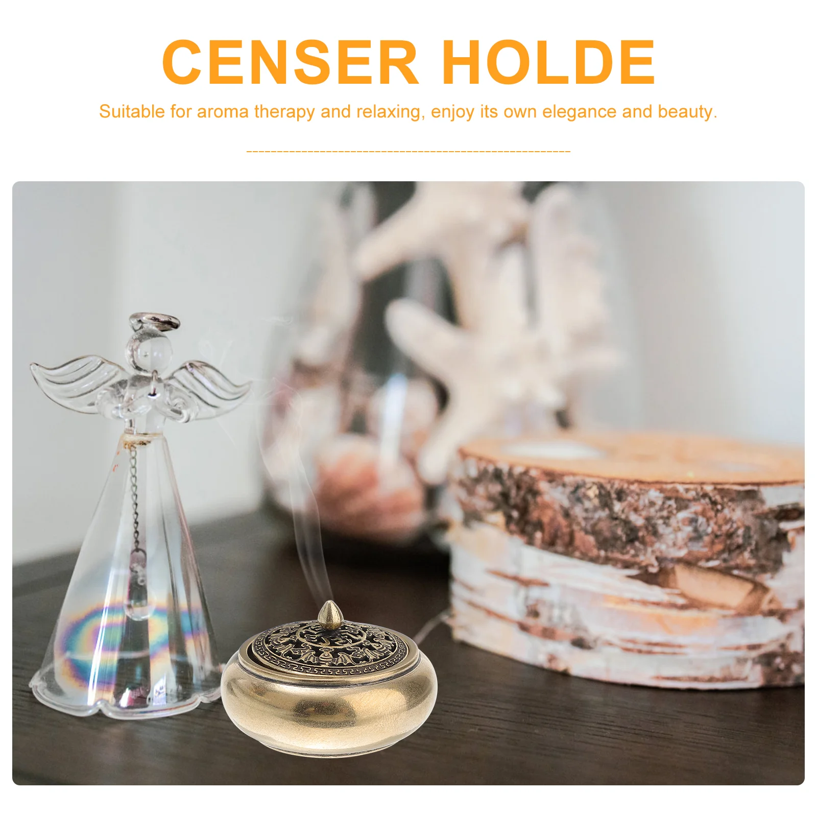 Censer Table Decoration Decorative Home Holder Incense Burner Brass Metal Creative Air Freshener