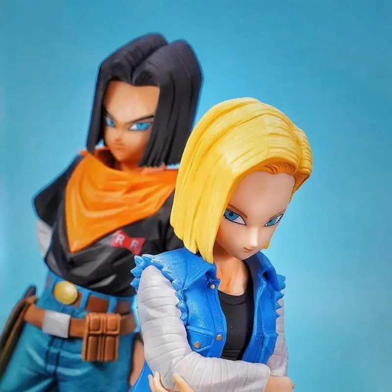 Figurine d'anime Dragon Ball Z Android 17 18 Figurine PVC figurines d'action Statue décoration de bureau Anime périphérique Collection jouets