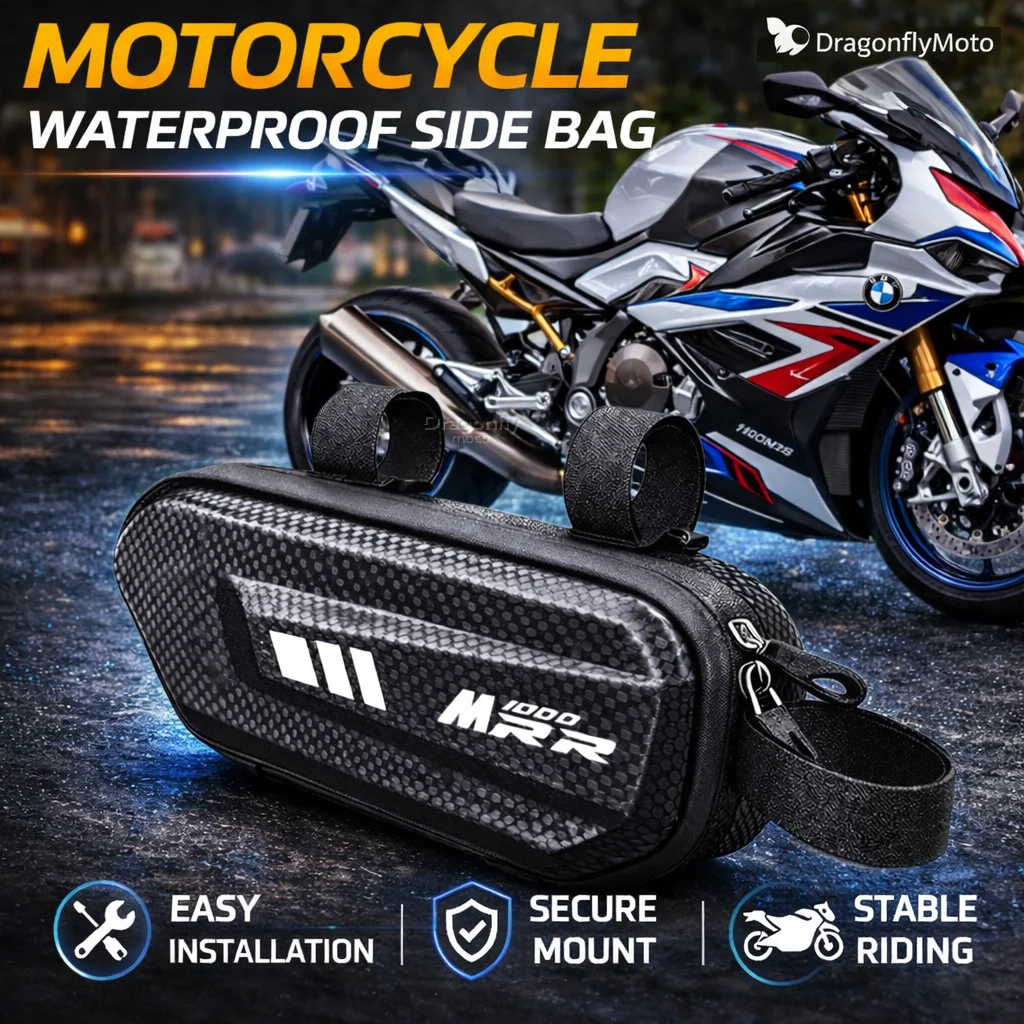 

Large Capacity Motorcycle Side Bag For BMW M1000RR M 1000 RR 2019-2025 Waterproof Multifunctional Storage Pouch Hanging Bag