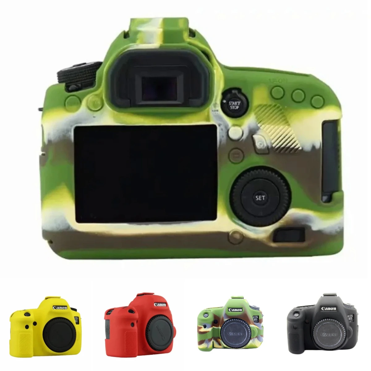 Soft Silicone Funda Protectora - Keep Your Camera Safe For Canon EOS 5D Mark III IV 5D2 5D3 5D4 6D Mark II 6D2 7D Mark II 7D2 77